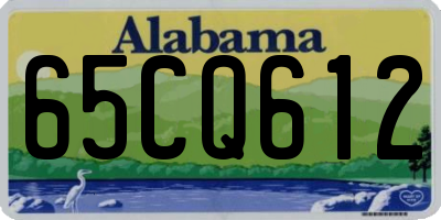 AL license plate 65CQ612