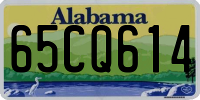 AL license plate 65CQ614