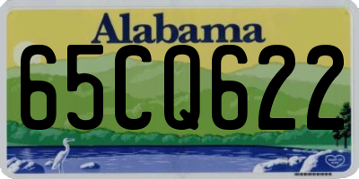 AL license plate 65CQ622