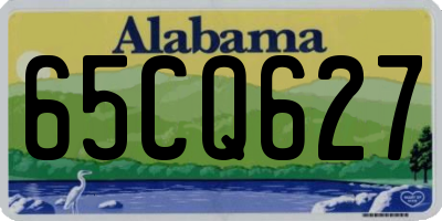 AL license plate 65CQ627