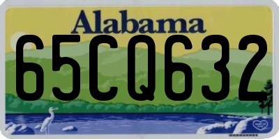 AL license plate 65CQ632