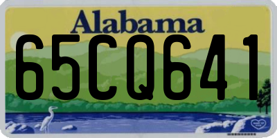 AL license plate 65CQ641