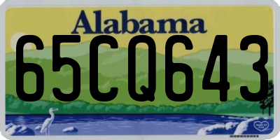 AL license plate 65CQ643