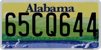 AL license plate 65CQ644