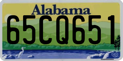 AL license plate 65CQ651
