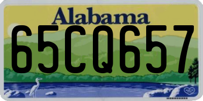AL license plate 65CQ657