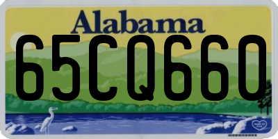 AL license plate 65CQ660