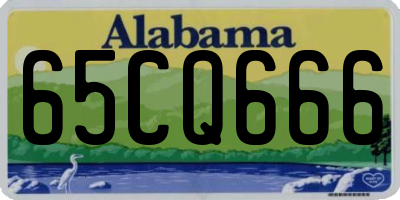 AL license plate 65CQ666