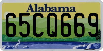 AL license plate 65CQ669