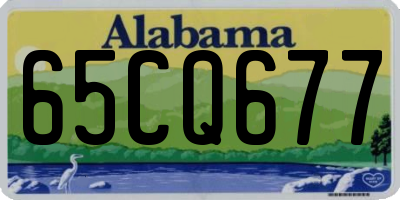 AL license plate 65CQ677