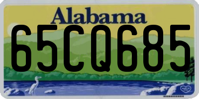 AL license plate 65CQ685