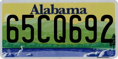 AL license plate 65CQ692