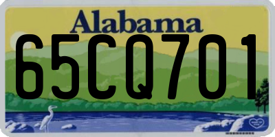 AL license plate 65CQ701