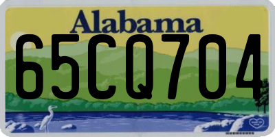 AL license plate 65CQ704