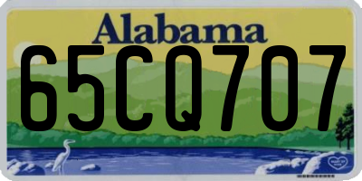 AL license plate 65CQ707