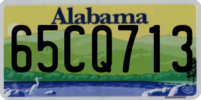 AL license plate 65CQ713