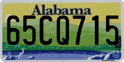 AL license plate 65CQ715