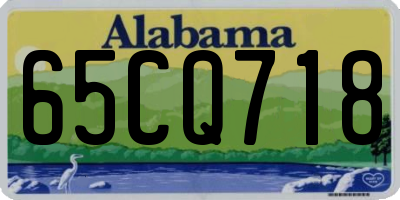 AL license plate 65CQ718