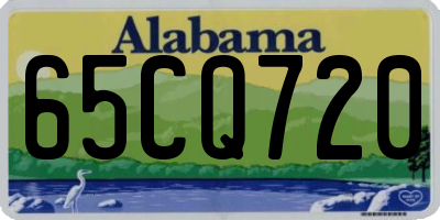 AL license plate 65CQ720