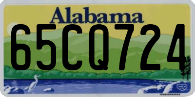 AL license plate 65CQ724
