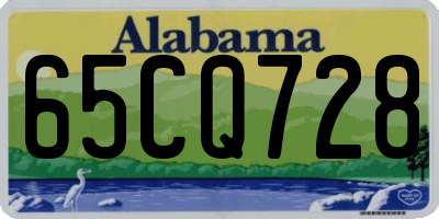 AL license plate 65CQ728