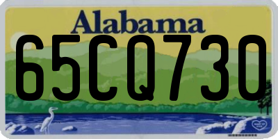 AL license plate 65CQ730