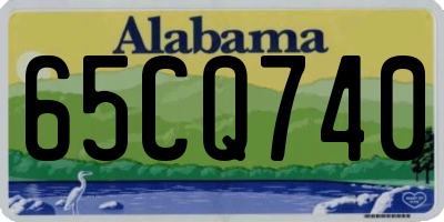 AL license plate 65CQ740