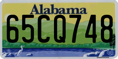 AL license plate 65CQ748