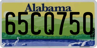 AL license plate 65CQ750