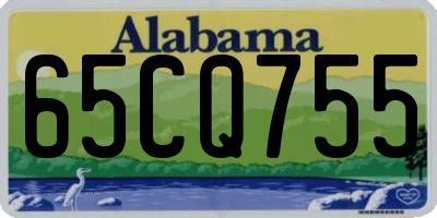AL license plate 65CQ755