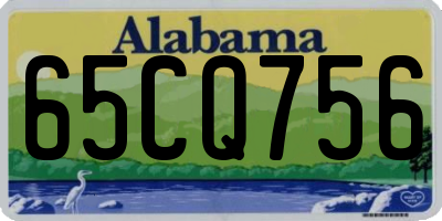 AL license plate 65CQ756
