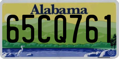 AL license plate 65CQ761