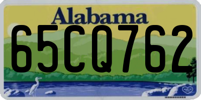 AL license plate 65CQ762