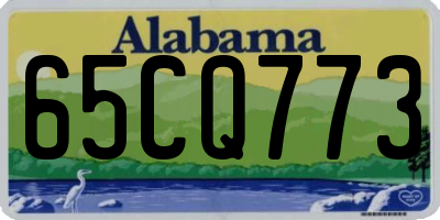 AL license plate 65CQ773