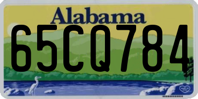 AL license plate 65CQ784