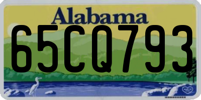 AL license plate 65CQ793