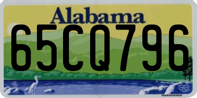 AL license plate 65CQ796