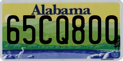 AL license plate 65CQ800