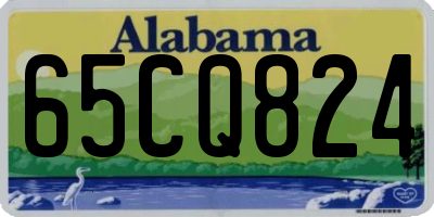 AL license plate 65CQ824
