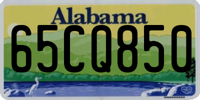 AL license plate 65CQ850