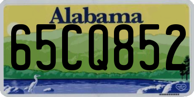 AL license plate 65CQ852