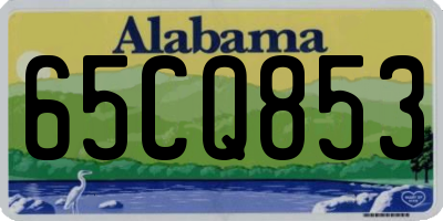AL license plate 65CQ853