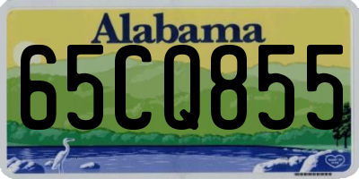 AL license plate 65CQ855