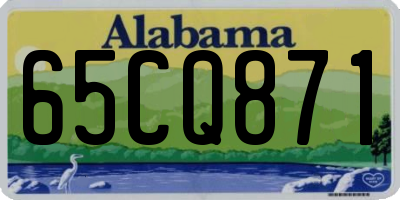 AL license plate 65CQ871