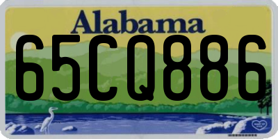AL license plate 65CQ886