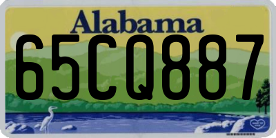 AL license plate 65CQ887