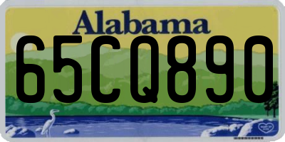 AL license plate 65CQ890