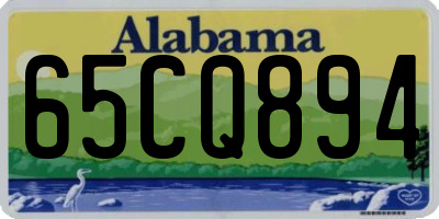 AL license plate 65CQ894
