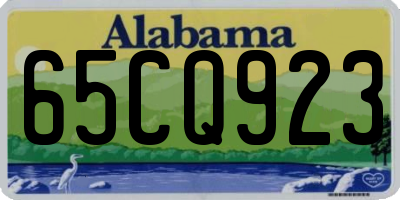 AL license plate 65CQ923