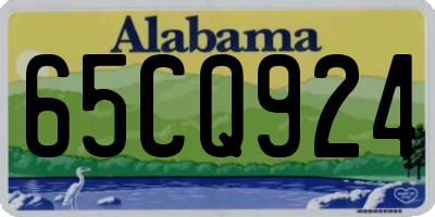 AL license plate 65CQ924